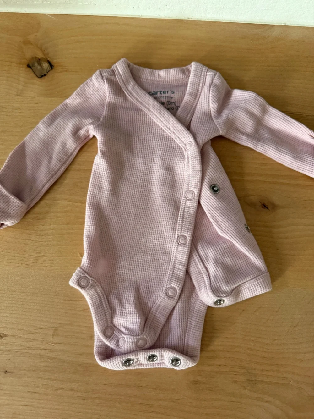 PREMIE Carter's Light Pink Waffle Knit Set